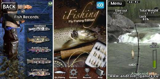 i Fishing Fly Fishing Edition реальная рыбалка для Android андроид